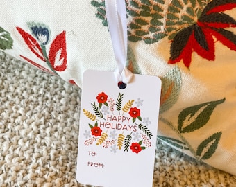 Happy Holidays Gift Tags - Set of 10
