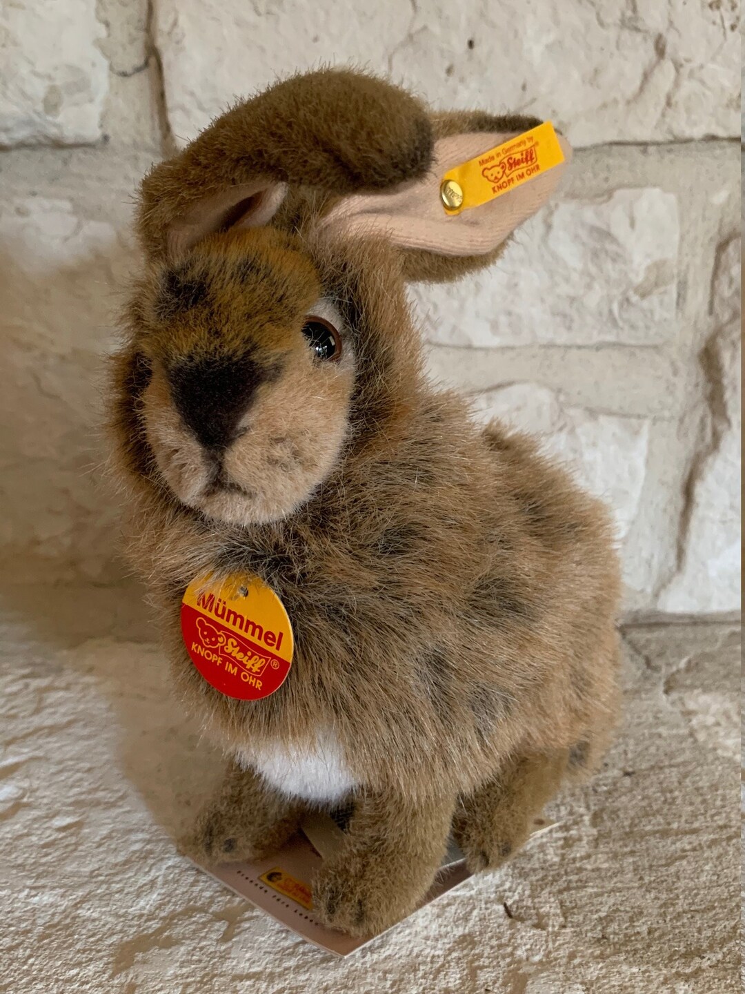 Vintage Steiff Seated Mümmel Rabbit With Tags 078415 - Etsy