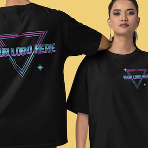 Glow in the Dark Custom Logo Shirt, Custom Glowing Sweatshirt, Glow Your Logo Here Tees, Personalized Logo Shirt, Customized Photo Hoodie