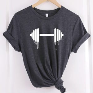 Weightlifting Barbell Dripping Shirt, Sweating Fitness Lifting Weights Gym Shirt, Funny Workout Shirt, Fitness Tank Top, Powerlifter Tee, O7