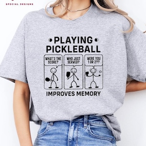 Funny Pickleball Gifts, Pickleball Player Shirt, Women Vneck Tee, Pickleball Clothing, Sport Graphic Tees, Shirts for Men, Gift for Her, M64