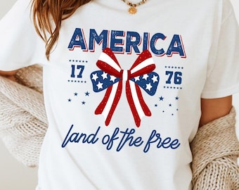 America Land Of The Free Shirt, 4th of July Tee, Fourth of July Shirt, 4th of July Gift, America Est 1776 Shirt, Independence Day Shirt, K11