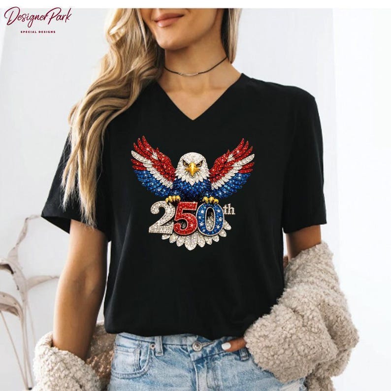 250th Birthday USA Eagle Wings Shirt, 250th Birthday USA Years Tee, 1776–2026 250th Birthday USA Celebration T shirt, Patriotic Gift, M266 画像 1