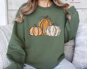 Thanksgiving Pumpkin Sweatshirt, Pumpkin Season Sweater, Thanksgiving Sweatshirt, Halloween Shirt, Fall Apparel, Autumn Hoodie, F14