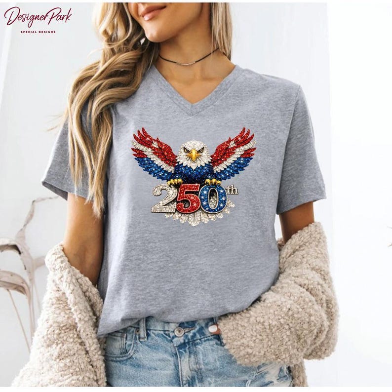 250th Birthday USA Eagle Wings Shirt, 250th Birthday USA Years Tee, 1776–2026 250th Birthday USA Celebration T shirt, Patriotic Gift, M266 画像 6