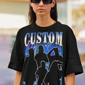 Custom Your Own Photo Idea Here Custom Rapper Sweatshirt Insert Your Design Customized Shirt Personalized Hoodie Customized Crewneckk image 2