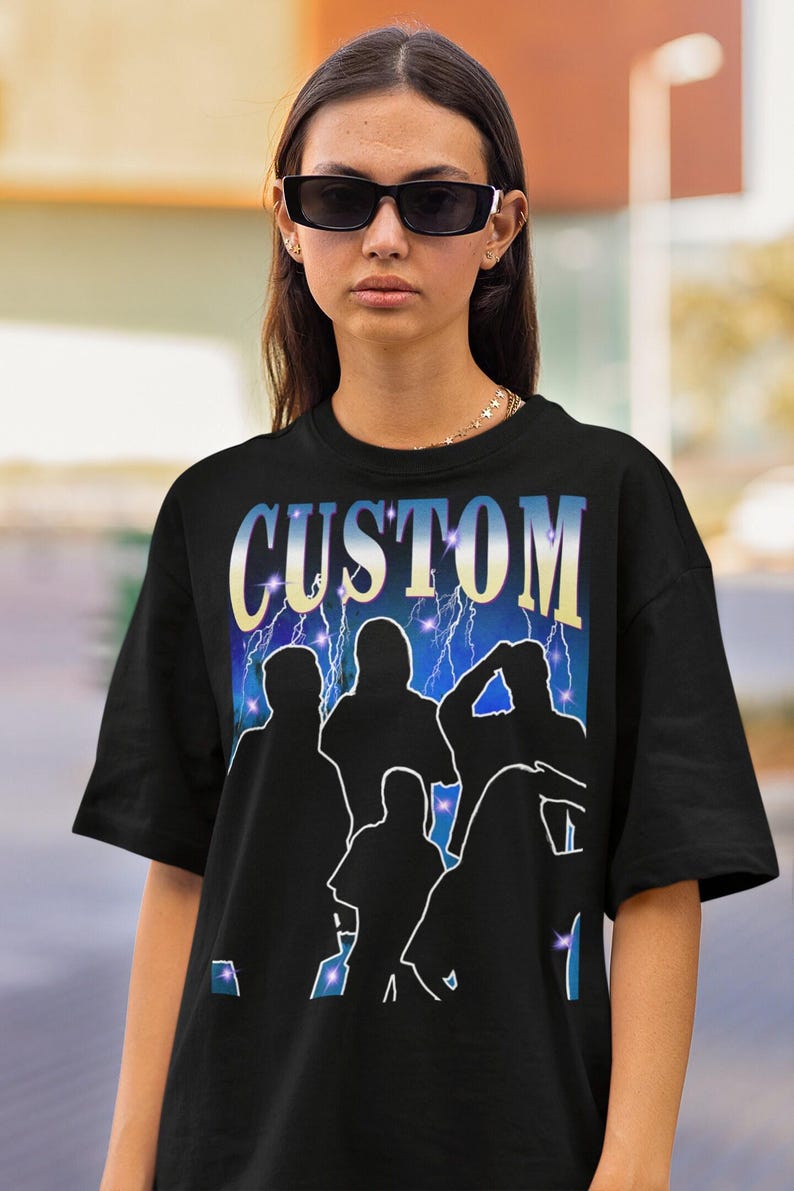 Custom Your Own Photo Idea Here Custom Rapper Sweatshirt Insert Your Design Customized Shirt Personalized Hoodie Customized Crewneckk image 2
