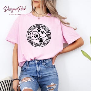 Chemise de médecine vétérinaire parce que les gens sont grossiers, chemise pour amoureux des animaux, futur cadeau de vétérinaire, t-shirts vétérinaires rigolos, sweat-shirt technique vétérinaire mignon, D5 image 4