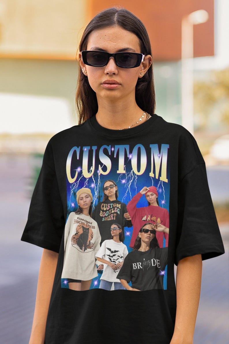 Custom Your Own Photo Idea Here Custom Rapper Sweatshirt Insert Your Design Customized Shirt Personalized Hoodie Customized Crewneckk image 4