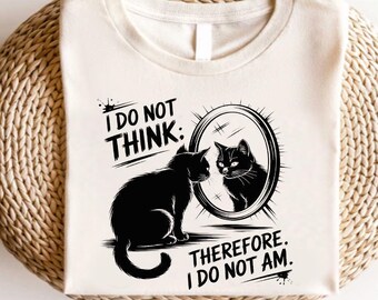 Funny Cat T-Shirt: Vintage Grunge, Goth Punk Style Tee, M172