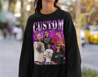 Oversized Custom Your Own Photo Bootleg Idea Here Shirt Custom Rapper ...