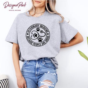 Chemise de médecine vétérinaire parce que les gens sont grossiers, chemise pour amoureux des animaux, futur cadeau de vétérinaire, t-shirts vétérinaires rigolos, sweat-shirt technique vétérinaire mignon, D5 image 8
