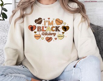 I am Black History Shirt, Proud Black History Month Tee, Black Girl Magic, Black History Month, Black Woman Gift, African American Tee, M43