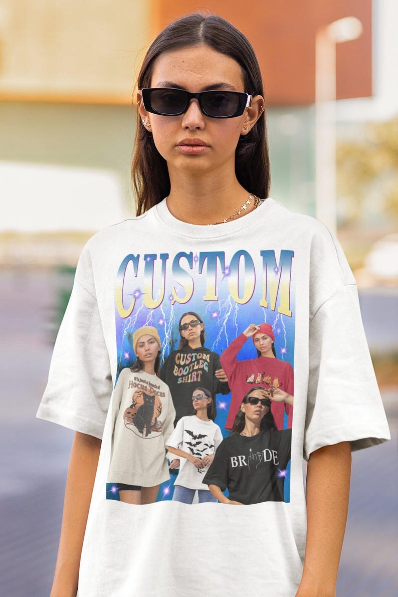 Custom Your Own Photo Idea Here Custom Rapper Sweatshirt Insert Your Design Customized Shirt Personalized Hoodie Customized Crewneckk image 3