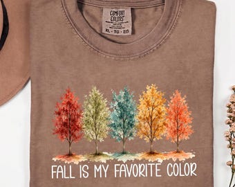 Fall Is My Favorite Color Shirt, Autumn Vibes Shirt, Comfort Colors® Fall Lover Shirt, Thanksgiving Sweatshirt, Cute Autumn Shirt, M776