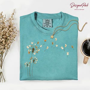 Dandelion Corgi Flower Comfort Colors Shirt, Cute Dog Lovers Gift Shirt, Funny Dog Shirt, Dog Owner Women Shirt, Pet Owners Gifts, M337