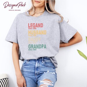 Custom Legend Husband Daddy Papa Shirt, Fathers Day Shirts, Personalized Bday Husband Dad Granddad Tshirt, Customized Gift For Grandpa, A1 afbeelding 7