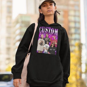 Custom Your Own Photo Idea Here Custom Rapper Sweatshirt Insert Your Design Customized Shirt Personalized Hoodie Customized Crewneckk image 5