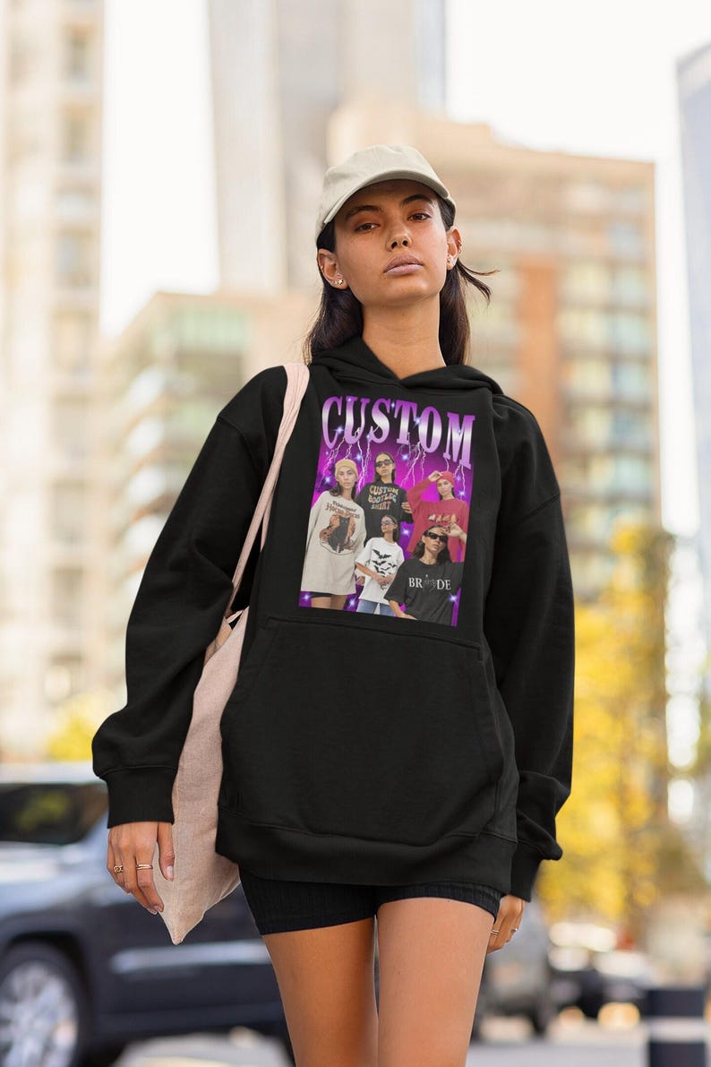 Custom Your Own Photo Idea Here Custom Rapper Sweatshirt Insert Your Design Customized Shirt Personalized Hoodie Customized Crewneckk image 5