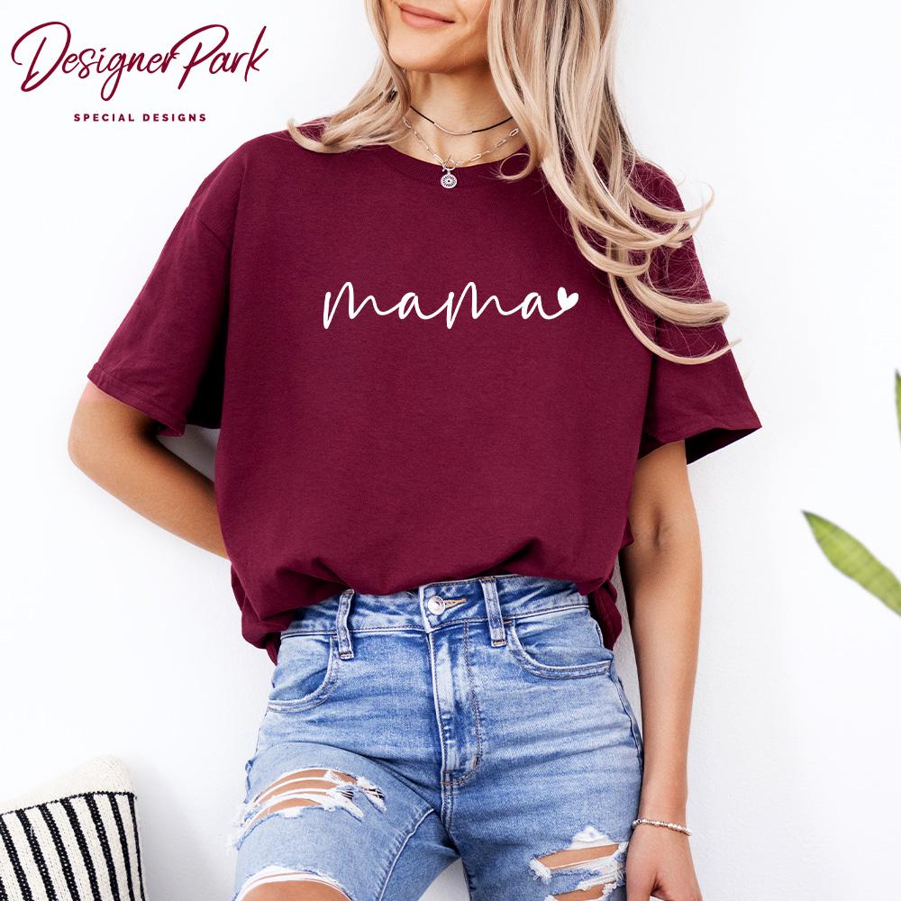 Mama V Neck Shirt Mothers Day Gift, Blessed Mama Vneck Tee, Mama