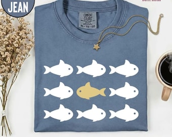 Inspirational Comfort Colors Shirt: Be You, Swim Against the Current, M515