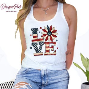 Camiseta con la bandera de EE. UU.: Camiseta patriótica del 4 de julio, M262