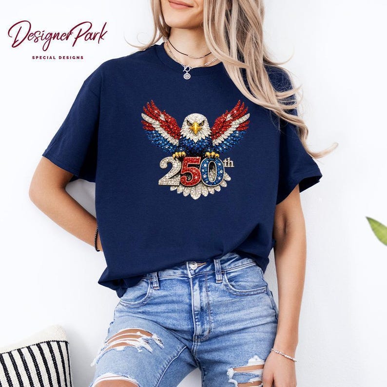 250th Birthday USA Eagle Wings Shirt, 250th Birthday USA Years Tee, 1776–2026 250th Birthday USA Celebration T shirt, Patriotic Gift, M266 画像 8