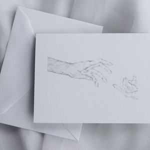 Lend A Hand Note Cards- blank cards with envelopes, set of 6 cardstock note cards