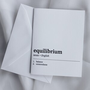 Conjunto de cartões de notas de definição - cartões em branco com envelopes, conjunto de 6 cartões de notas em cartolina