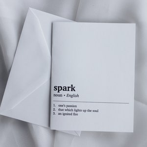 Spark-notitiekaartenset - blanco kaarten met enveloppen, set van 6 kartonnen notitiekaarten