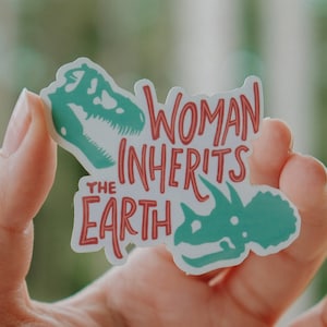 Mujer hereda la Tierra Pegatina de Ellie Sattler Jurassic Park