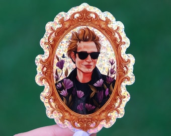 Sparkly Edward Cullen Twilight Glitter Sticker