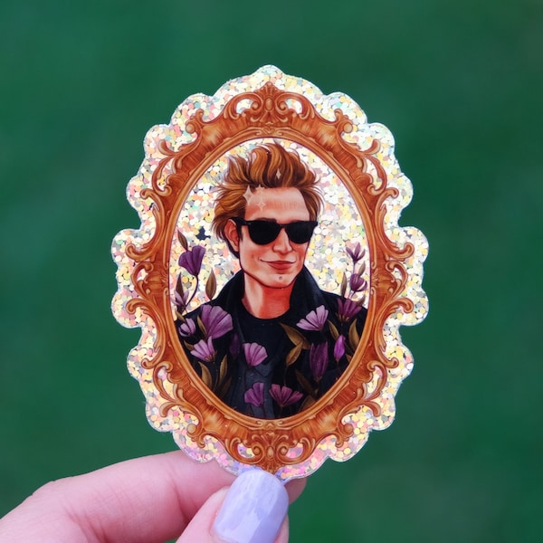 Sparkly Edward Cullen Twilight Glitter Sticker