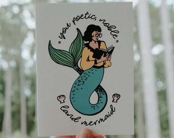 Leslie Knope Ann Perkins Friendship Mermaid Parks and Recreation Greeting Card