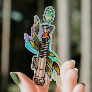 Holographic Luke Skywalker Lightsaber Kyber Crystal Star Wars