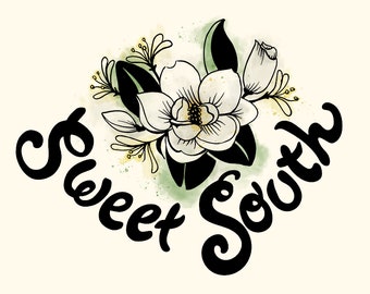 Sweet South Magnolia Flower Art Print