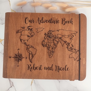 Personalized Wooden Photo Album A5: Engraved Family Keepsake