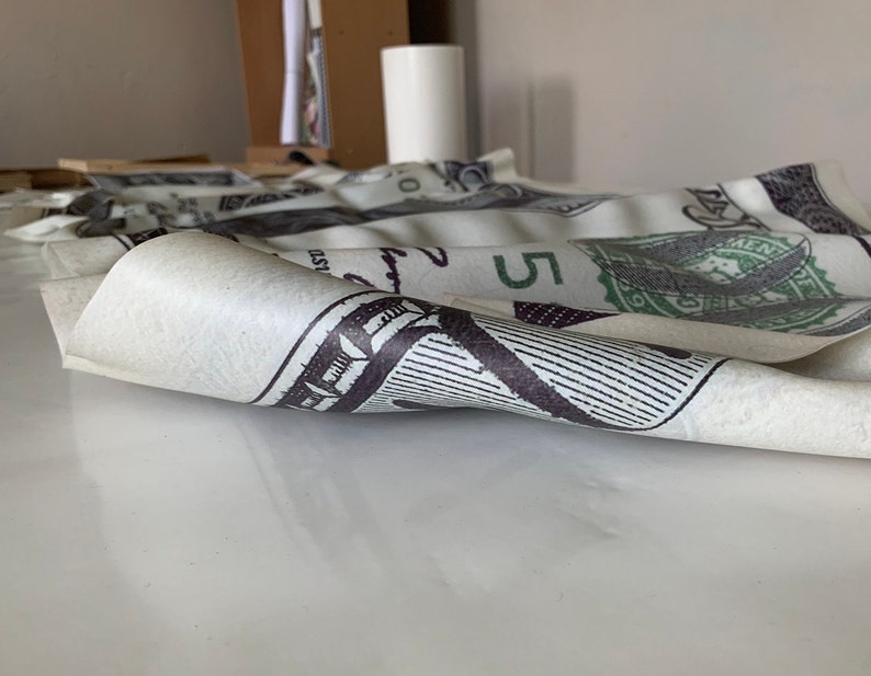 Money Print 100 Dollars Bill Crumpled Money Dollar Art Money Wall Art
