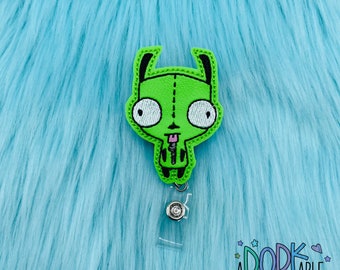 Silly Robot cartoon meme funny Nurse Badge Reel, ID badge, Badge Holder, Nurse Badge, RN Badge, Retractable Badge, Name Tag Holder