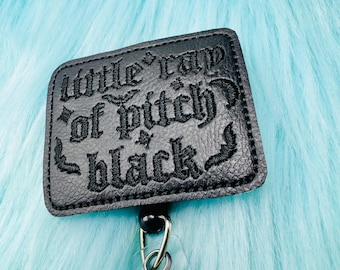 Ray of pitch black goth emo Nurse Badge Reel