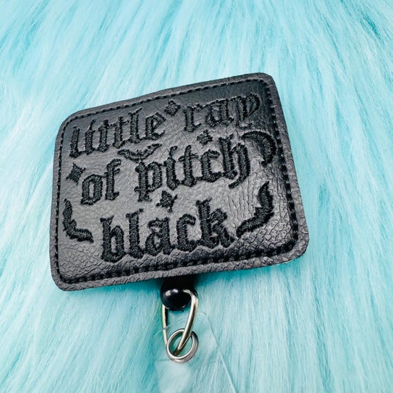 Ray of pitch black goth emo Nurse Badge Reel