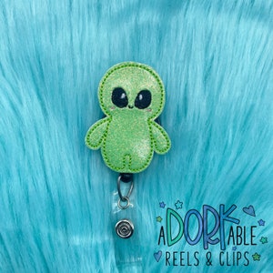 Alien kawaii Nurse Badge Reel