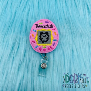 Electronic Pet 90’s Nurse Badge Reel, ID badge, Badge Holder, Nurse Badge, RN Badge, Retractable Badge, Name Tag Holder