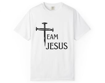 Faith-Inspired Unisex T-Shirt, Team Jesus Tee, Christian Apparel, Casual Wear, Spiritual Gifts, Youth Group Outfit, Everyday Comfort