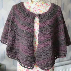 CROCHET PATTERN || Crochet Capelet || Crochet Poncho || Crochet Cape