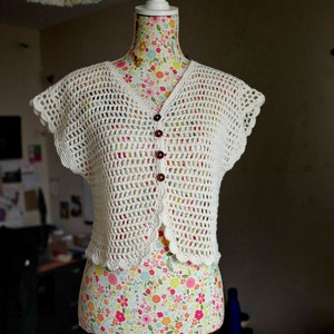 CROCHET PATTERN || The Lazy Lace Cardigan || Openwork Top