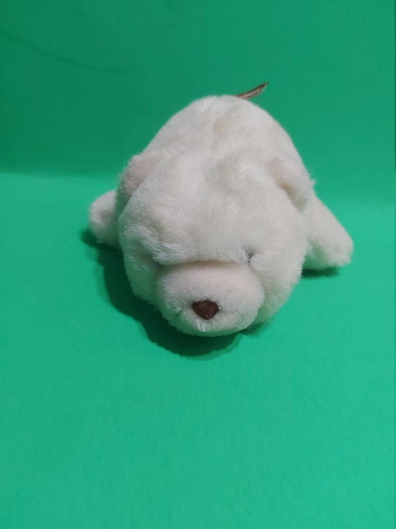 Vintage Gund Snuff Snuffles Bear White 