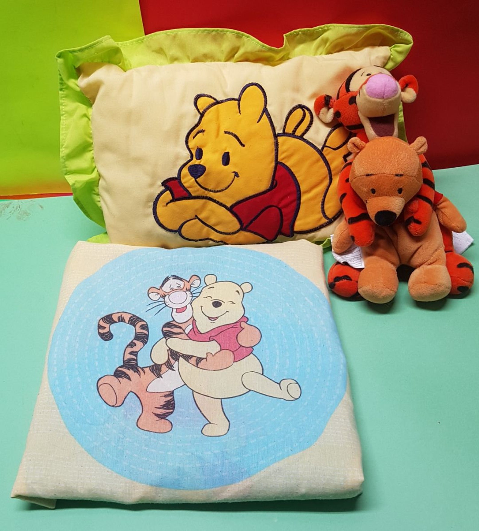 Vintage Disney Winnie the Pooh Pillow Case Toss Pillow And Etsy