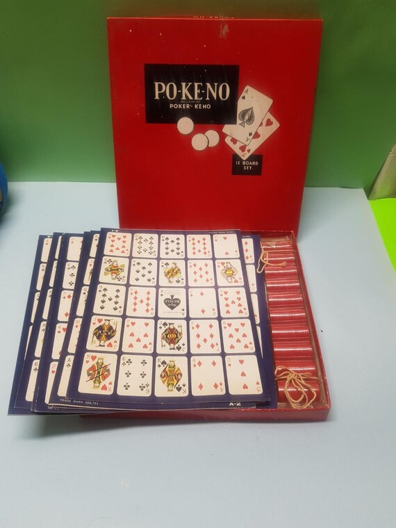 2 Pokeno Red Sets of 12 Each Lot 2 Pokeno 24 BOARDS RED  BOX 