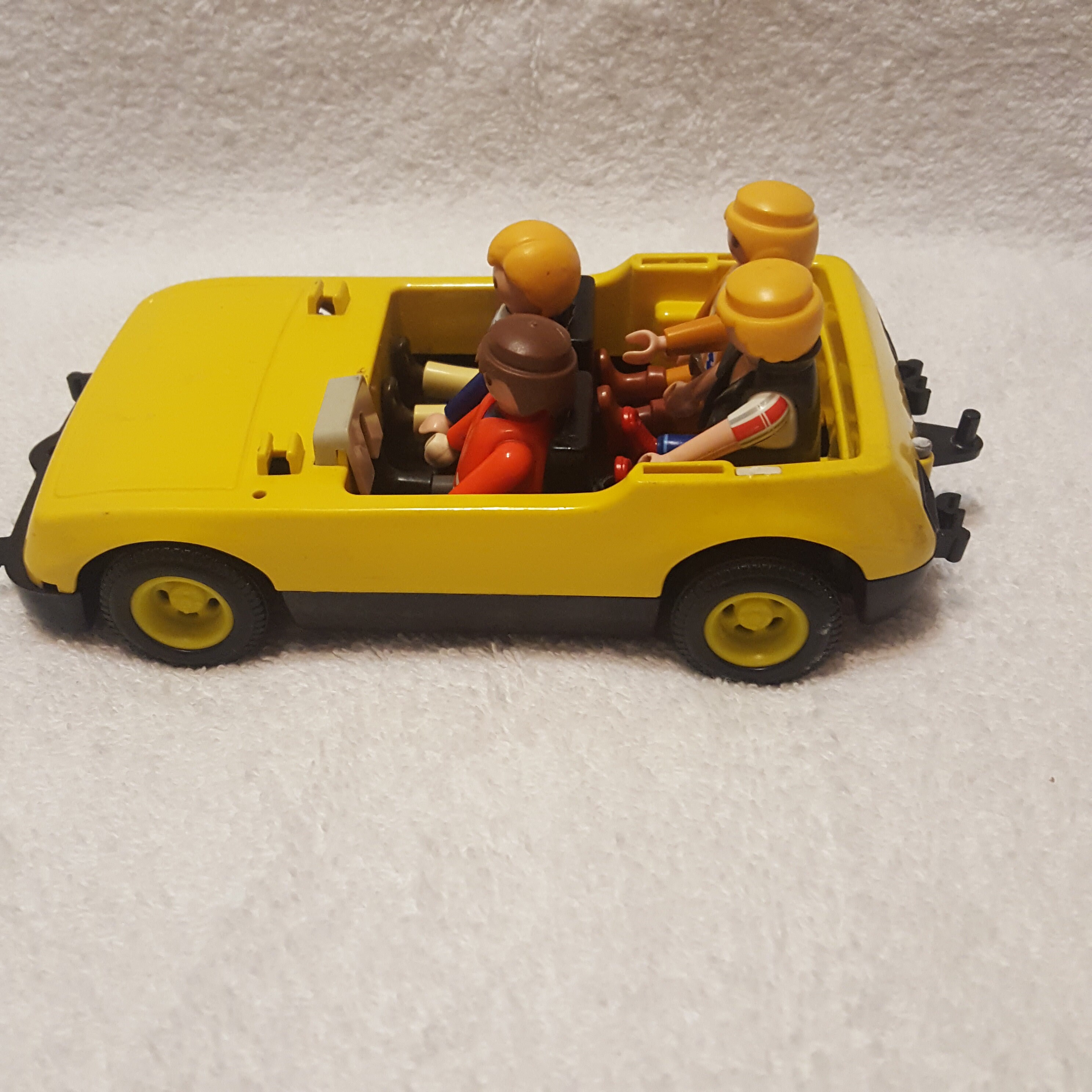 Vintage 1979 Playmobil/Geobra Yellow Race Car W/ 4 Men Etsy